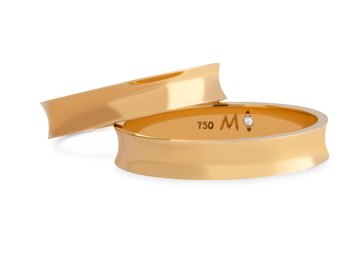 Aliança Infinity Love Gold