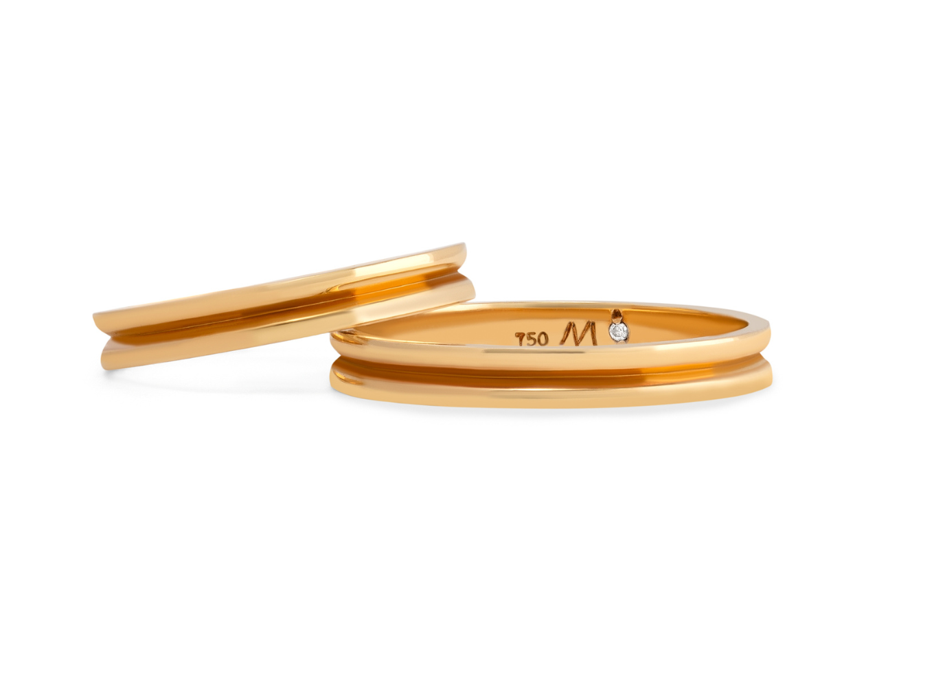 Aliança Infinity Love Super Gold