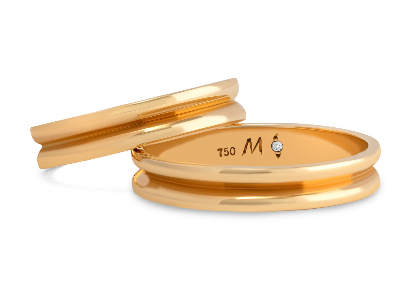 Aliança Infinity Love Premium Gold