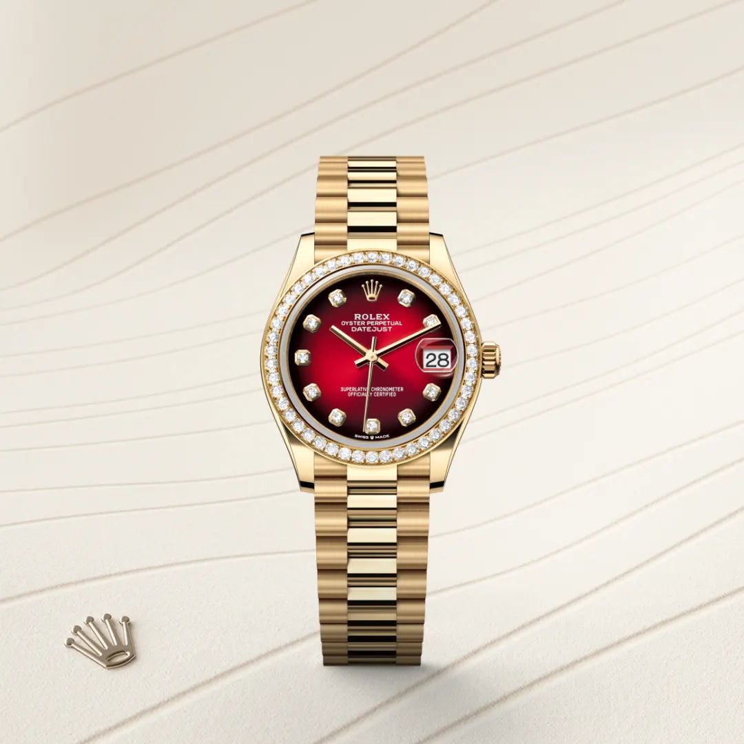 Rolex Datejust 31 Oyster, 31 mm, ouro amarelo e diamantes M278288RBR-0041 - imagem 1