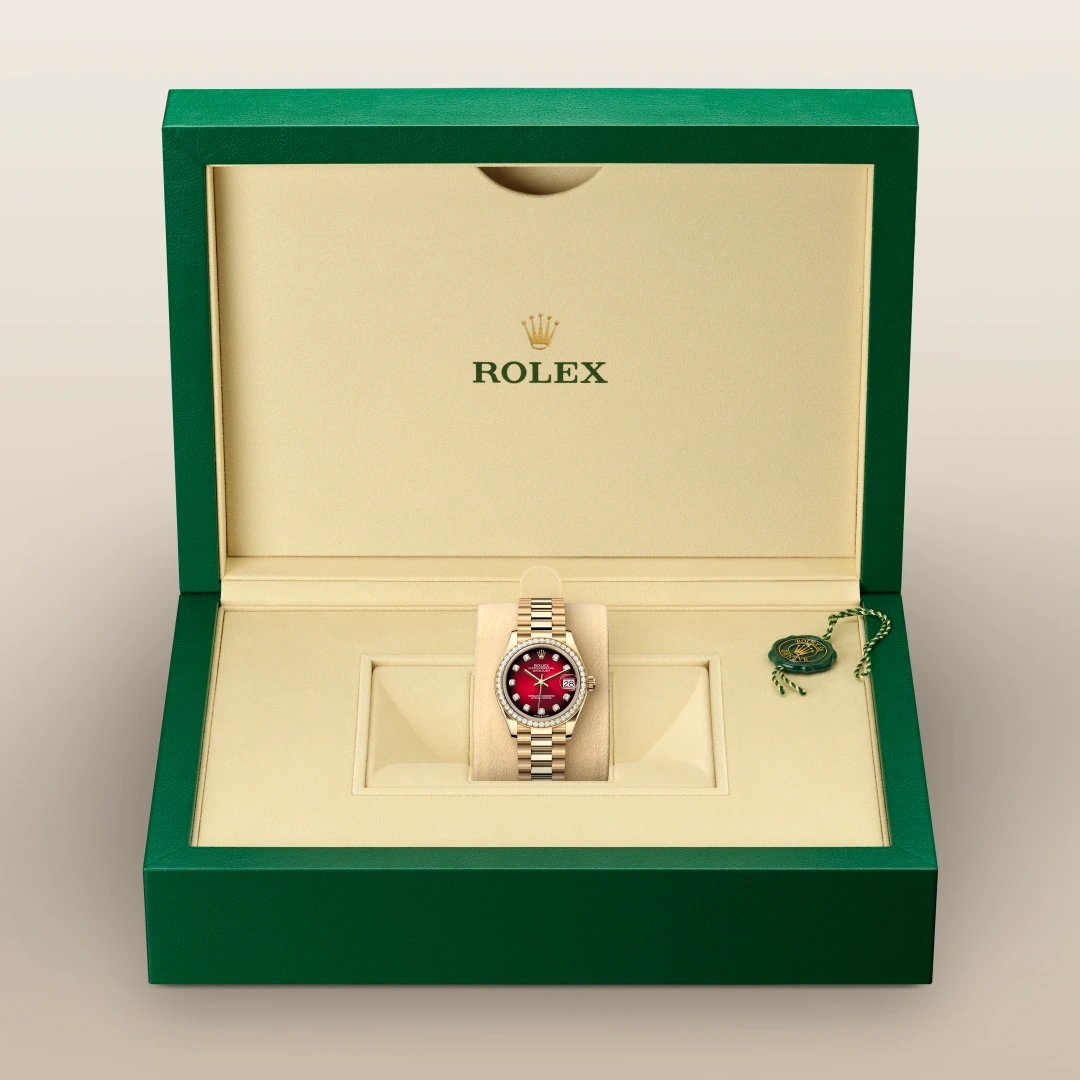 Rolex Datejust 31 Oyster, 31 mm, ouro amarelo e diamantes M278288RBR-0041 - imagem 2