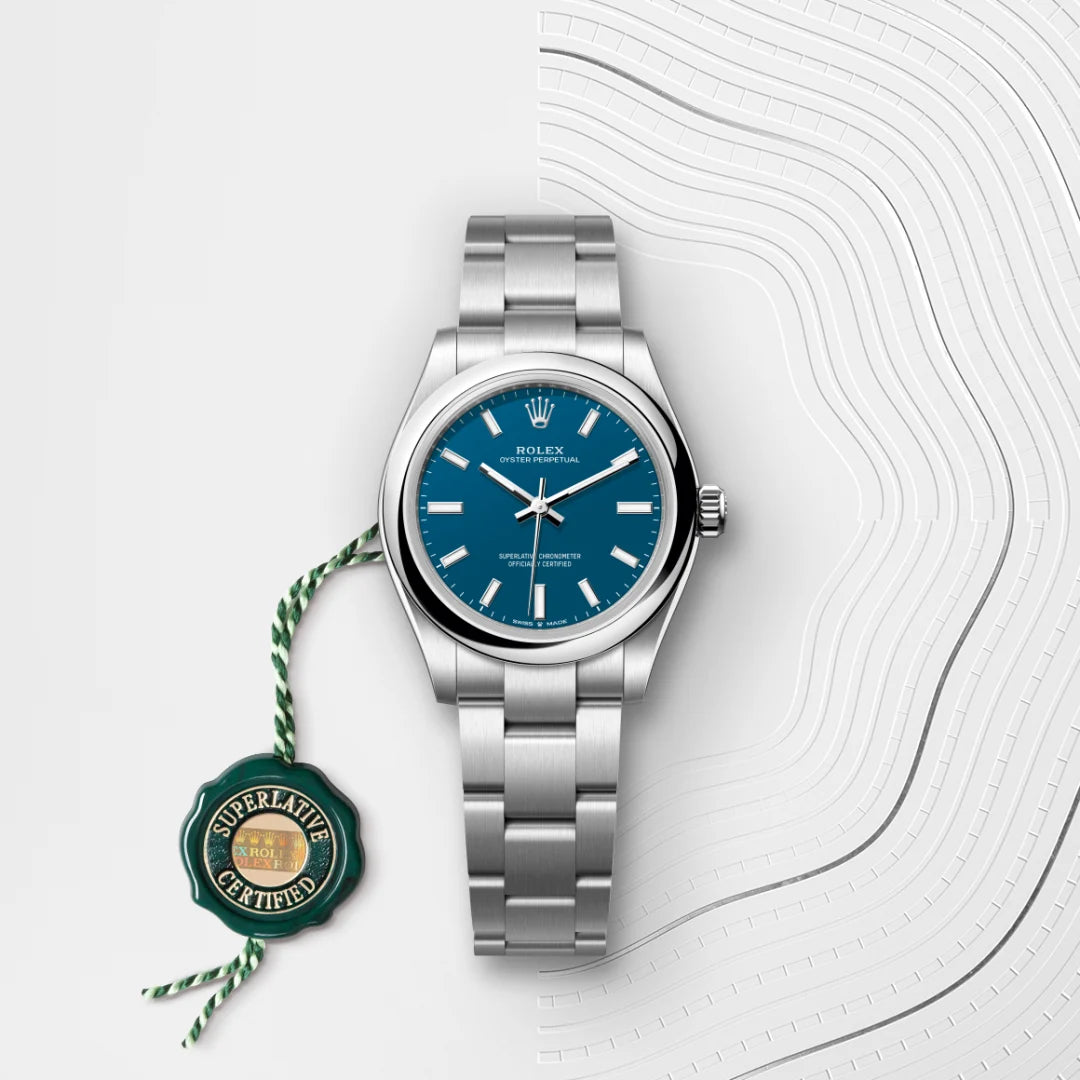 Rolex Oyster Perpetual 31 Oyster, 31 mm, aço Oystersteel M277200-0017 - imagem 3