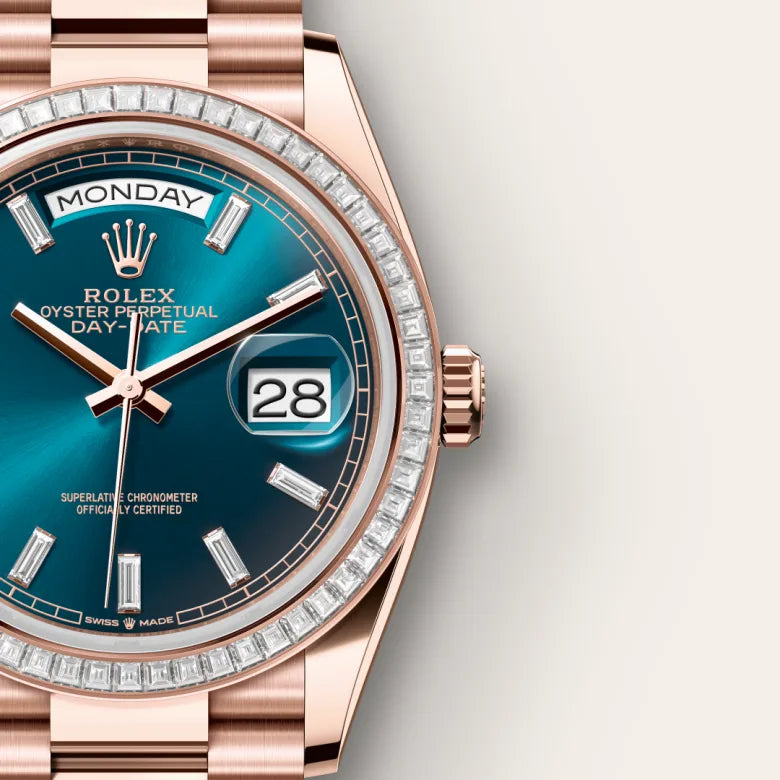 Rolex Day-Date 36 Oyster, 36 mm, ouro Everose e diamantes M128395TBR-0032 - imagem 4