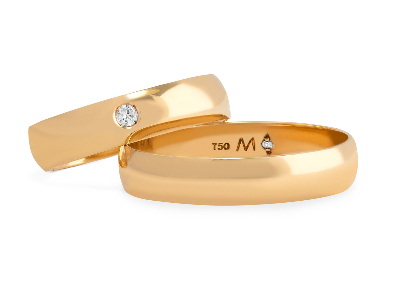 Aliança Infinity Love Gold