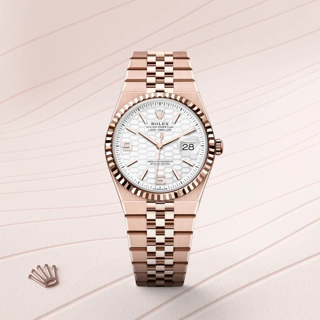 Rolex Land-Dweller 40 Oyster, 40 mm, ouro Everose M127335-0001 - imagem 1