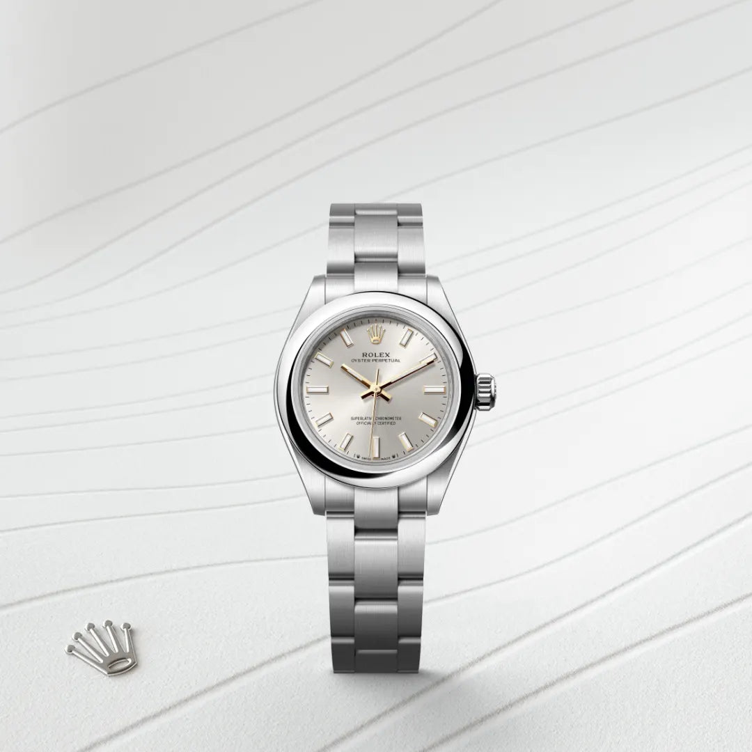 Rolex Oyster Perpetual 28 Oyster, 28 mm, aço Oystersteel M276200-0001 - imagem 1