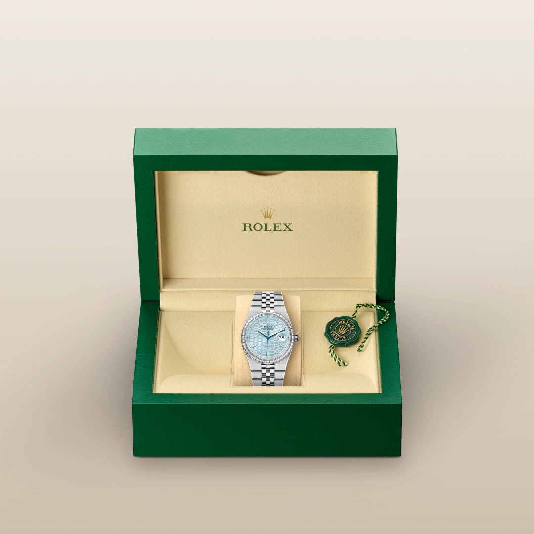 Rolex Land-Dweller 36 Oyster, 36 mm, platina e diamantes M127286TBR-0001 - imagem 2