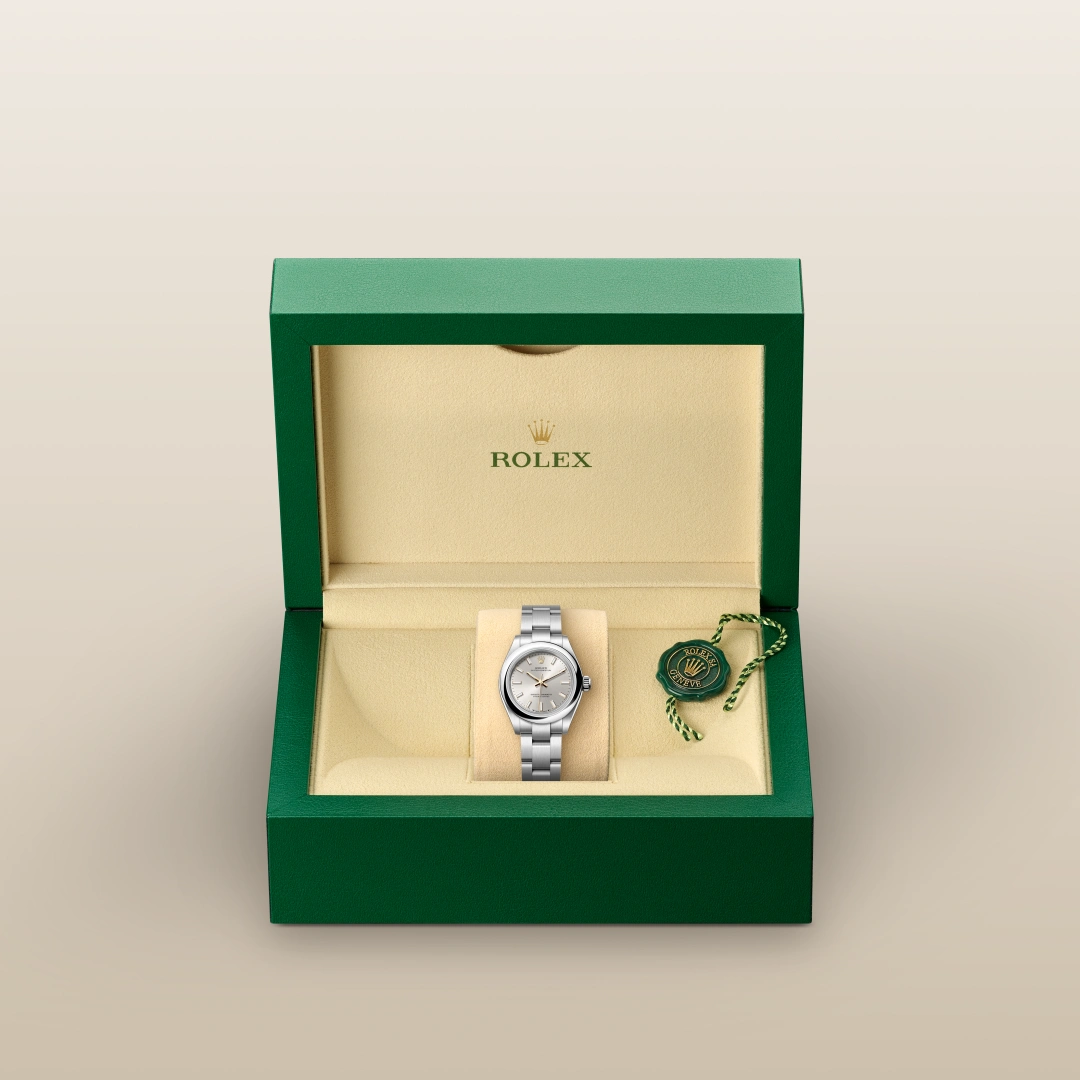 Rolex Oyster Perpetual 28 Oyster, 28 mm, aço Oystersteel M276200-0001 - imagem 2