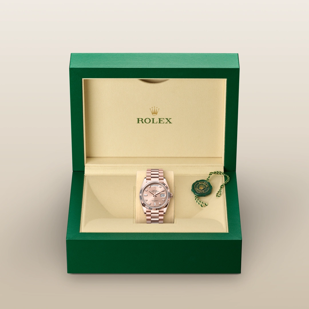 Rolex Day-Date 36 Oyster, 36 mm, ouro Everose M128235-0009 - imagem 2