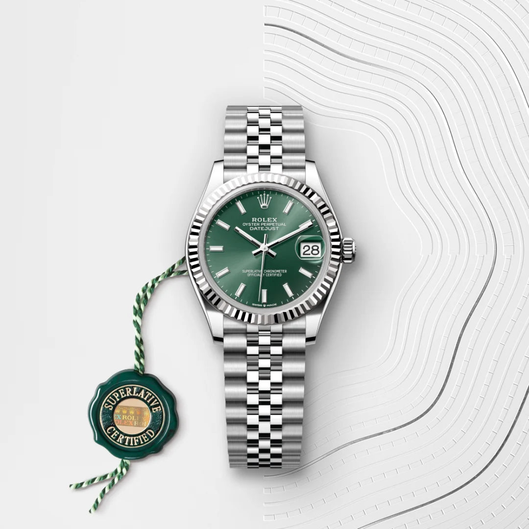 Rolex Datejust 31 Oyster, 31 mm, aço Oystersteel e ouro branco M278274-0018 - imagem 3
