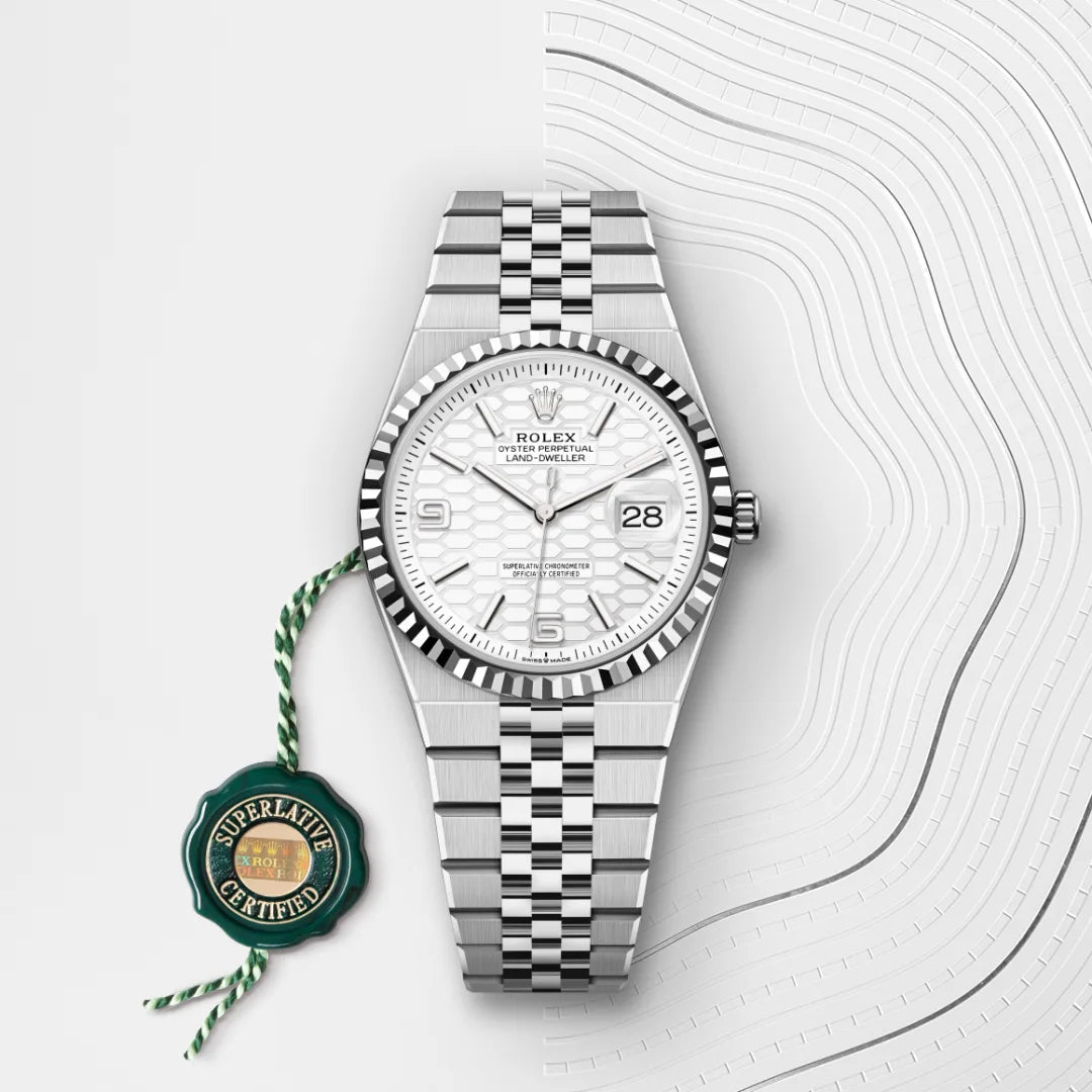 Rolex Land-Dweller 40 Oyster, 40 mm, aço Oystersteel e ouro branco M127334-0001 - imagem 3