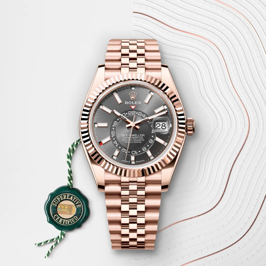 Rolex Sky-Dweller Oyster, 42 mm, ouro Everose M336935-0008 - imagem 3
