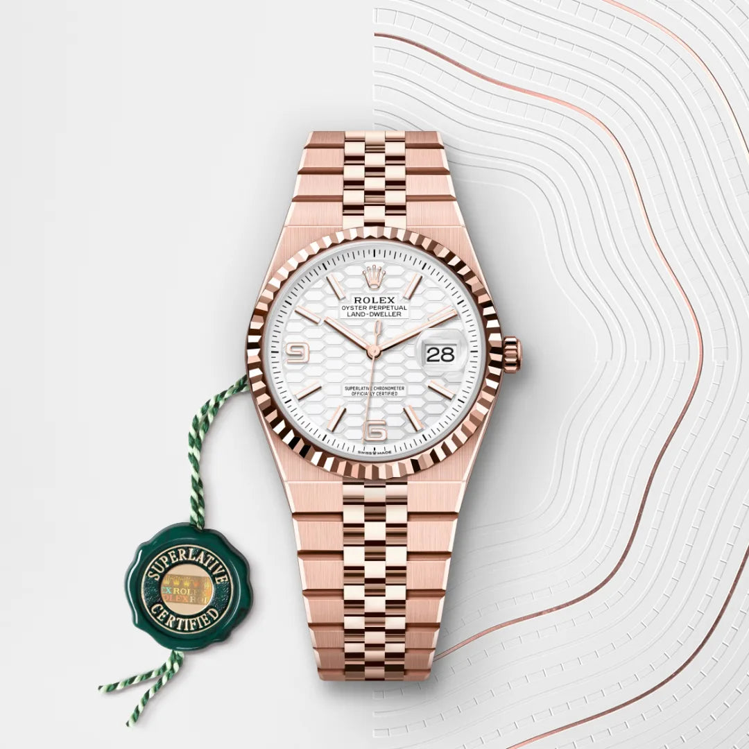 Rolex Land-Dweller 36 Oyster, 36 mm, ouro Everose M127235-0001 - imagem 3