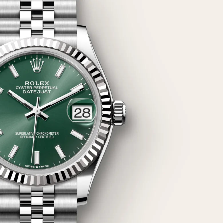 Rolex Datejust 31 Oyster, 31 mm, aço Oystersteel e ouro branco M278274-0018 - imagem 4