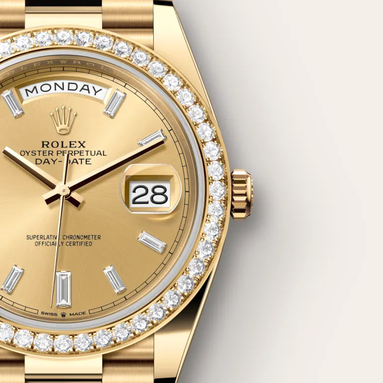 Rolex Day-Date 40 Oyster, 40 mm, ouro amarelo e diamantes M228348RBR-0002 - imagem 4