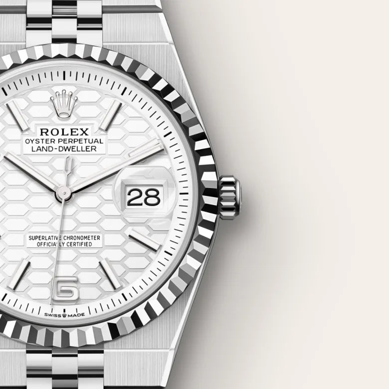 Rolex Land-Dweller 40 Oyster, 40 mm, aço Oystersteel e ouro branco M127334-0001 - imagem 4