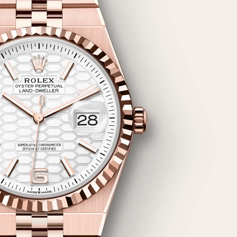 Rolex Land-Dweller 36 Oyster, 36 mm, ouro Everose M127235-0001 - imagem 4