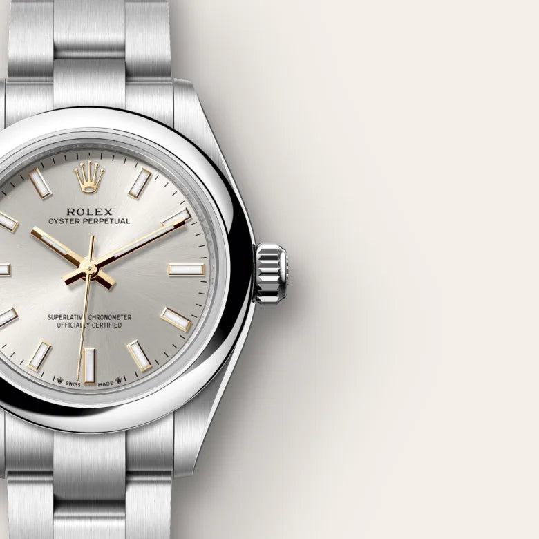 Rolex Oyster Perpetual 28 Oyster, 28 mm, aço Oystersteel M276200-0001 - imagem 4