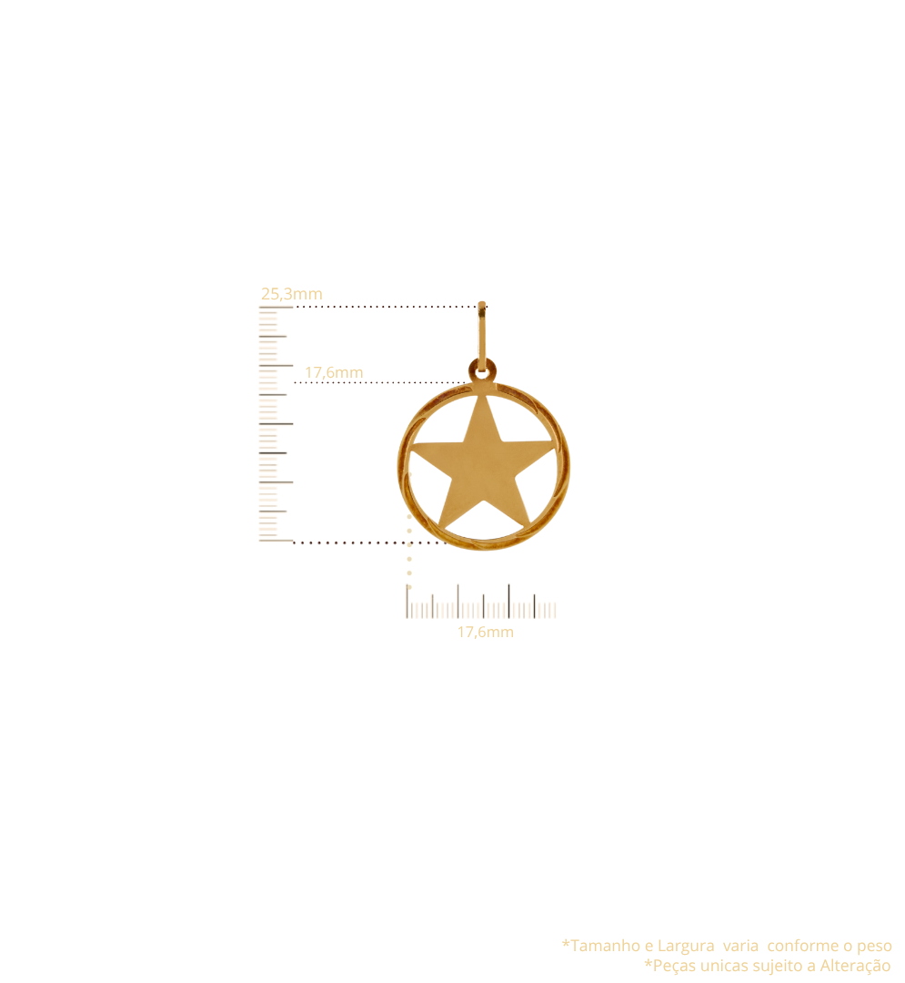 Pingente Estrela de Davi