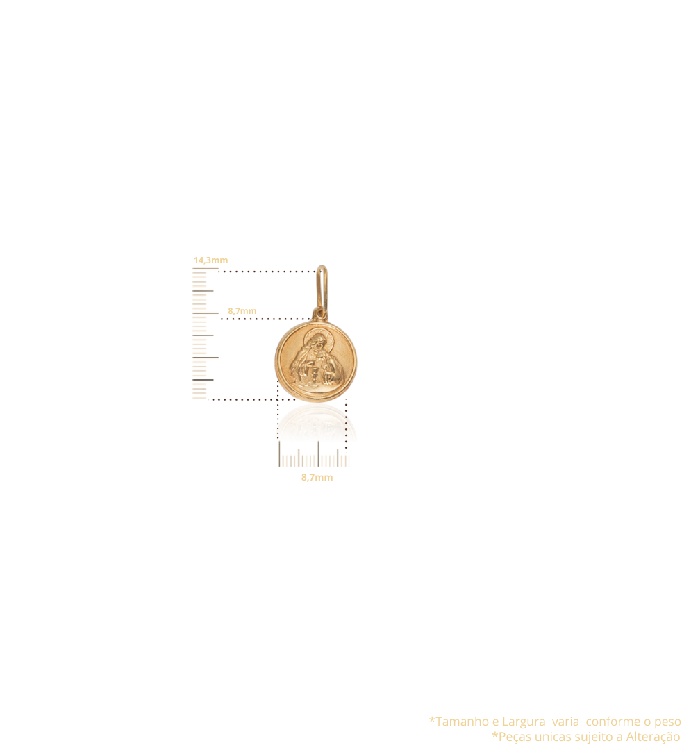 Medalha 1° Comunhão ou Eucaristia