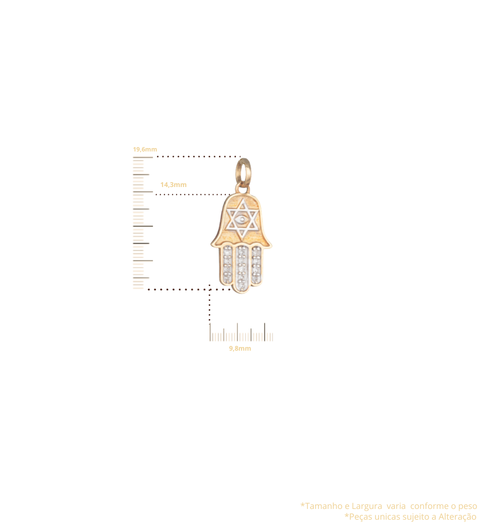 Pingente Mão Hamsa