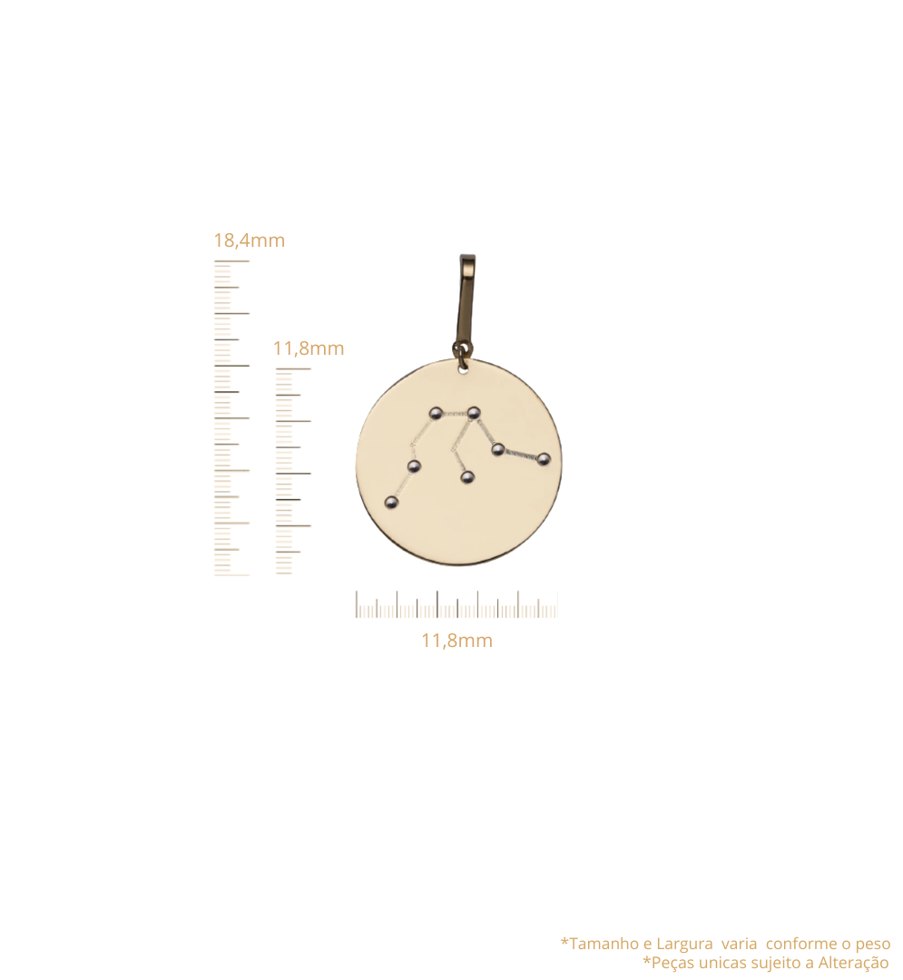 Pingente Signos - Aquário