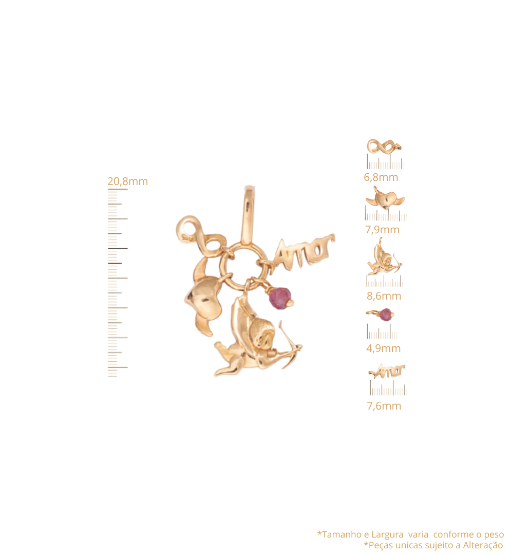 Pingente Patua do Amor