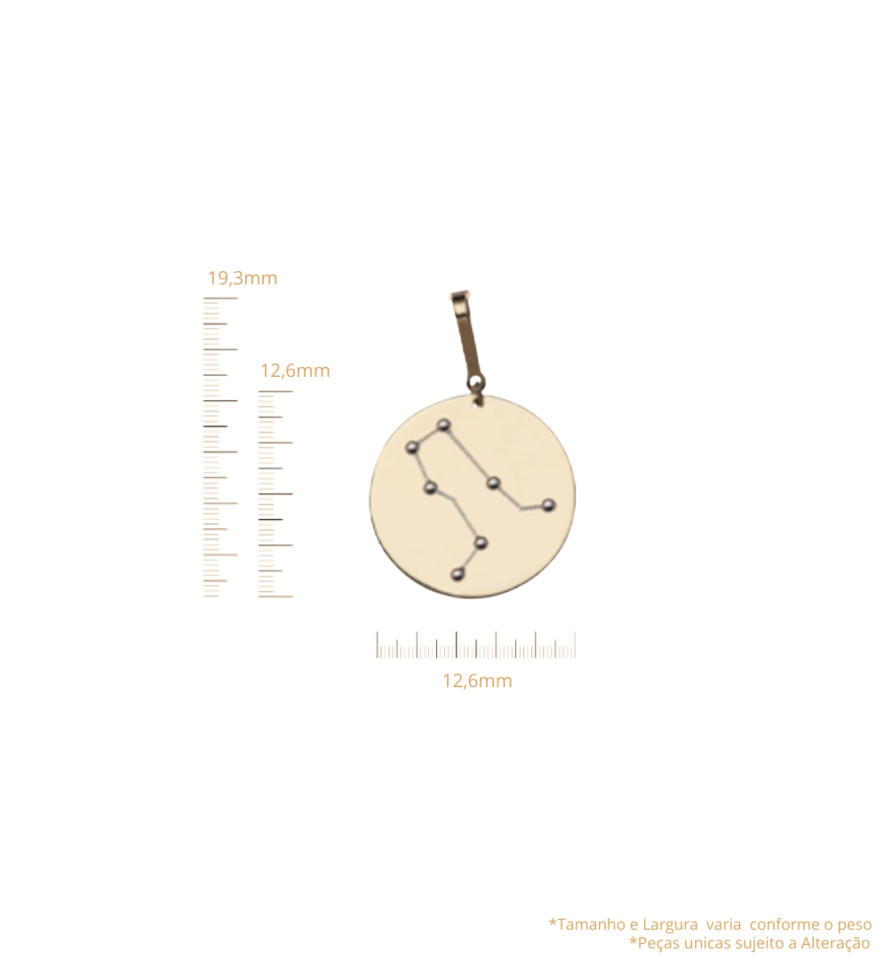 Pingente Signos - Gêmeos