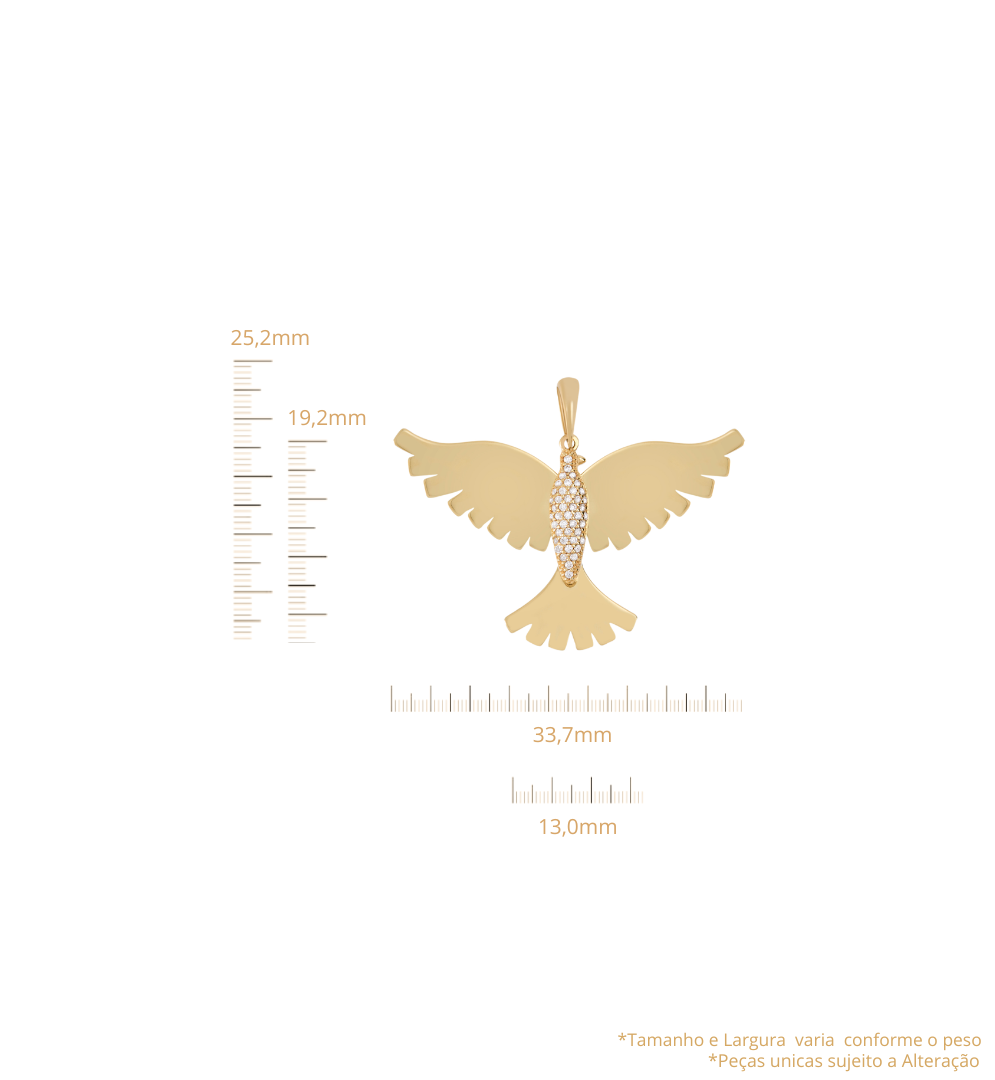 Pingente Divino Espirito Santo