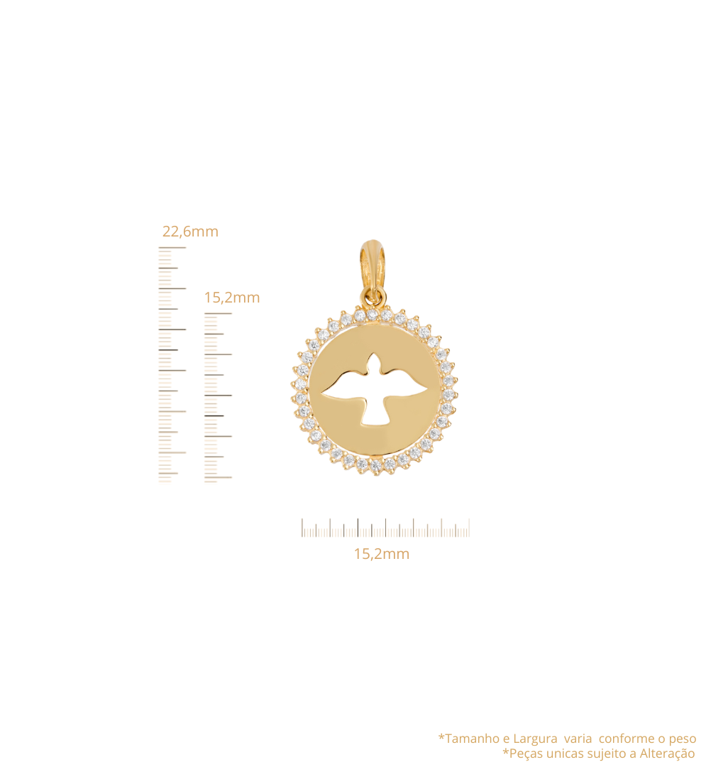 Medalha Divino Espirito Santo