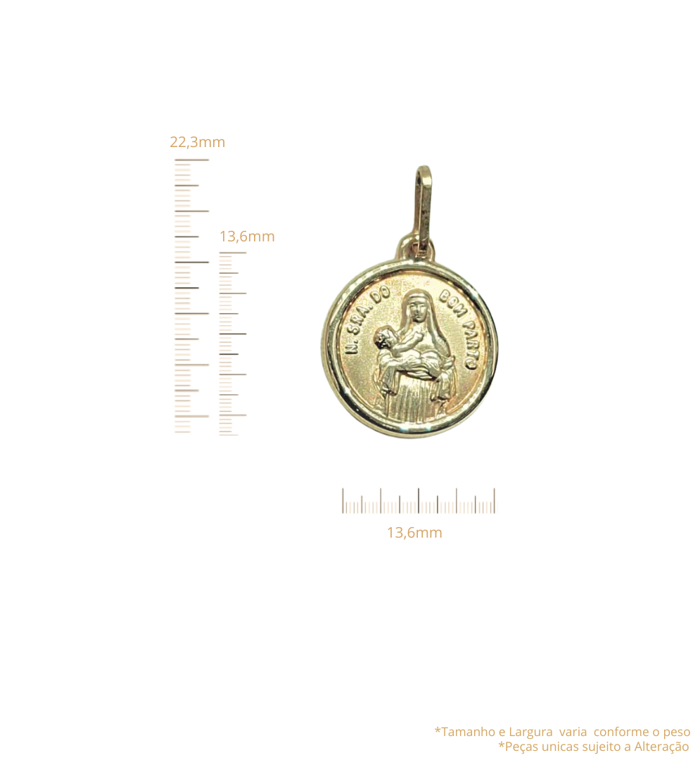 Medalha Nossa Senhora do Bom Parto