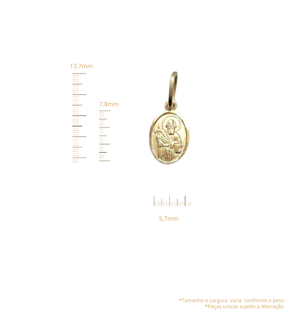 Pingente São Judas Tadeu