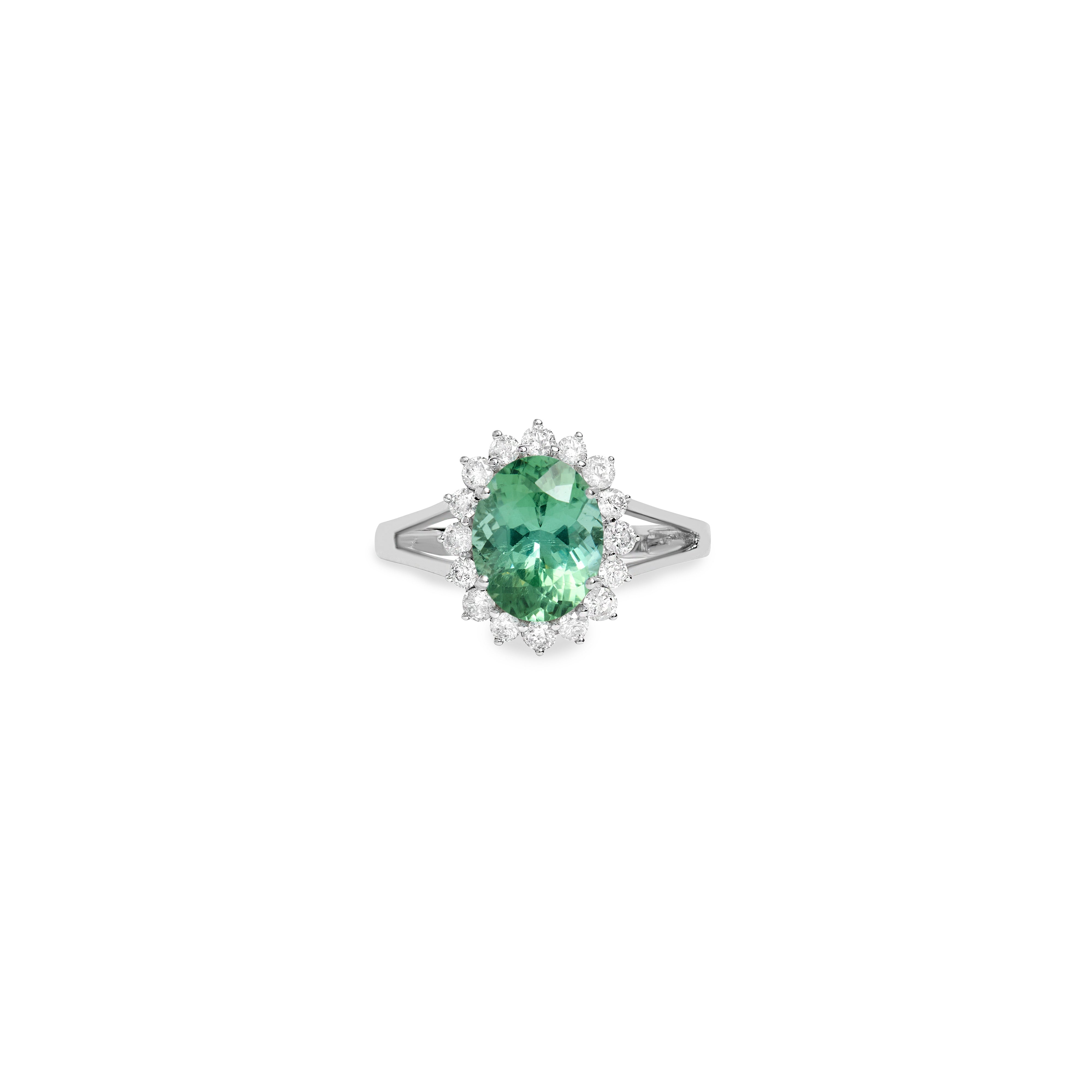 Anel Turmalina Verde