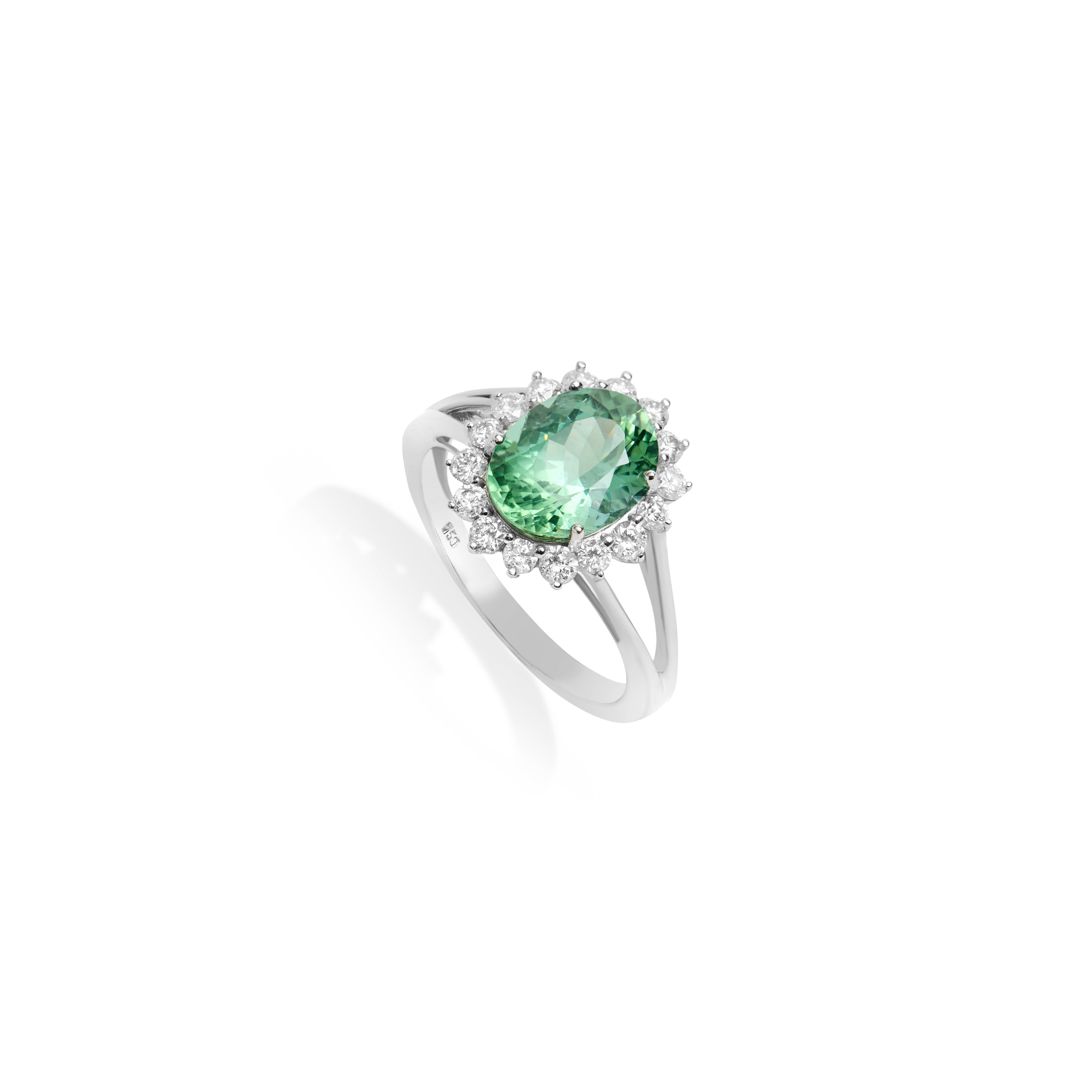 Anel Turmalina Verde
