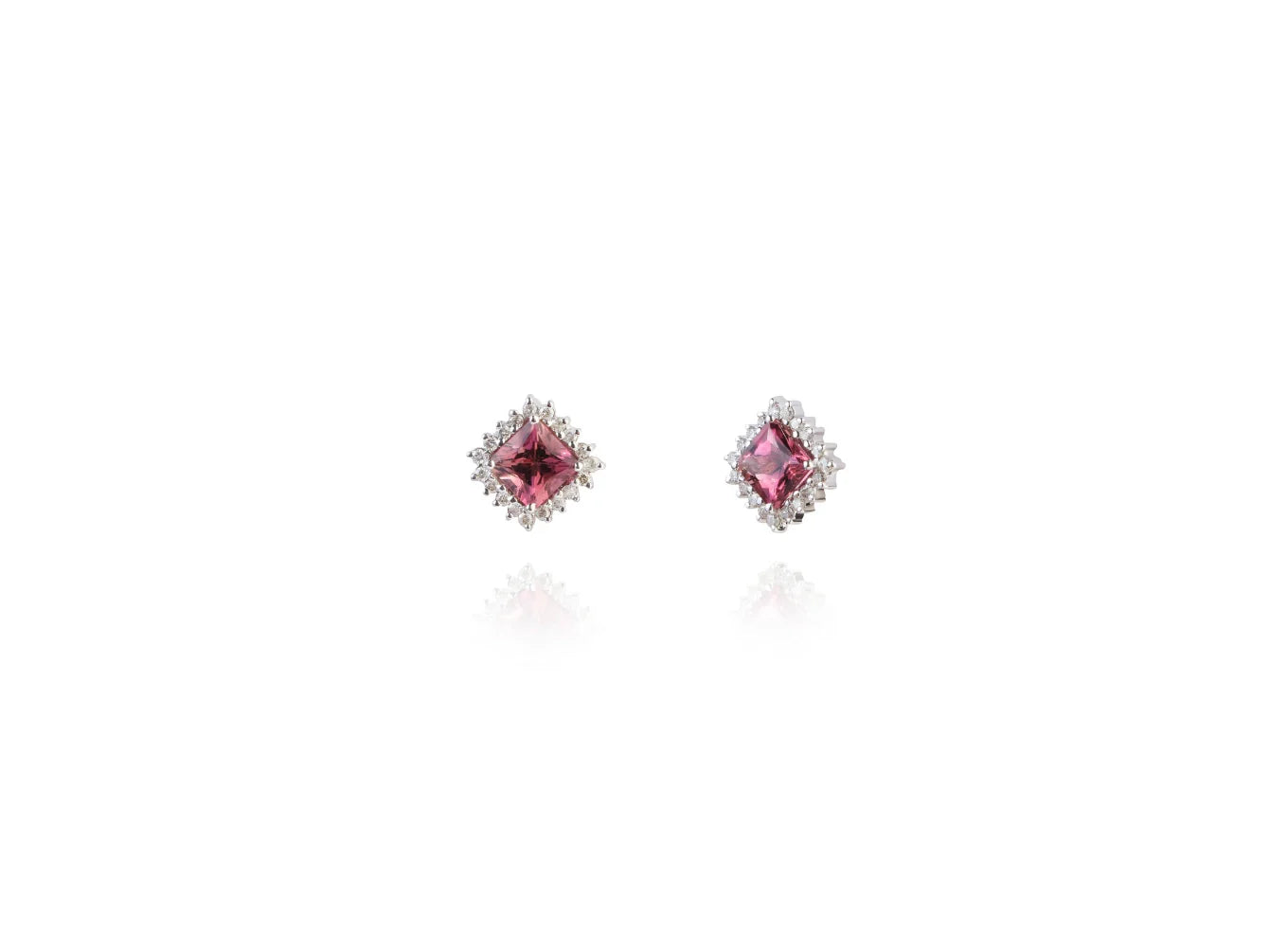 Brinco Turmalina Rosa