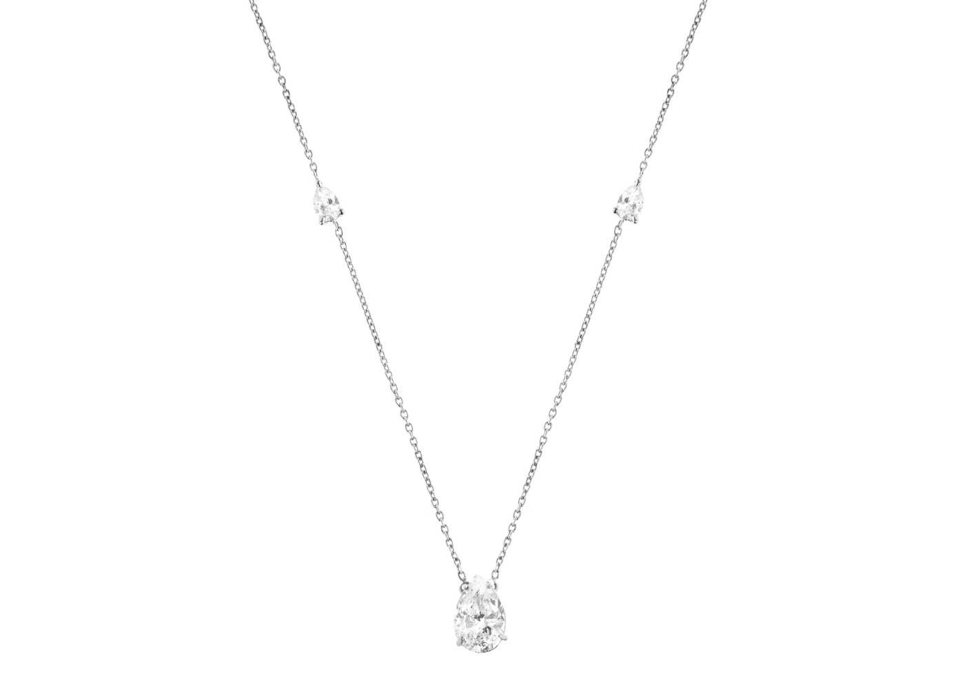 Colar Gota de Diamantes