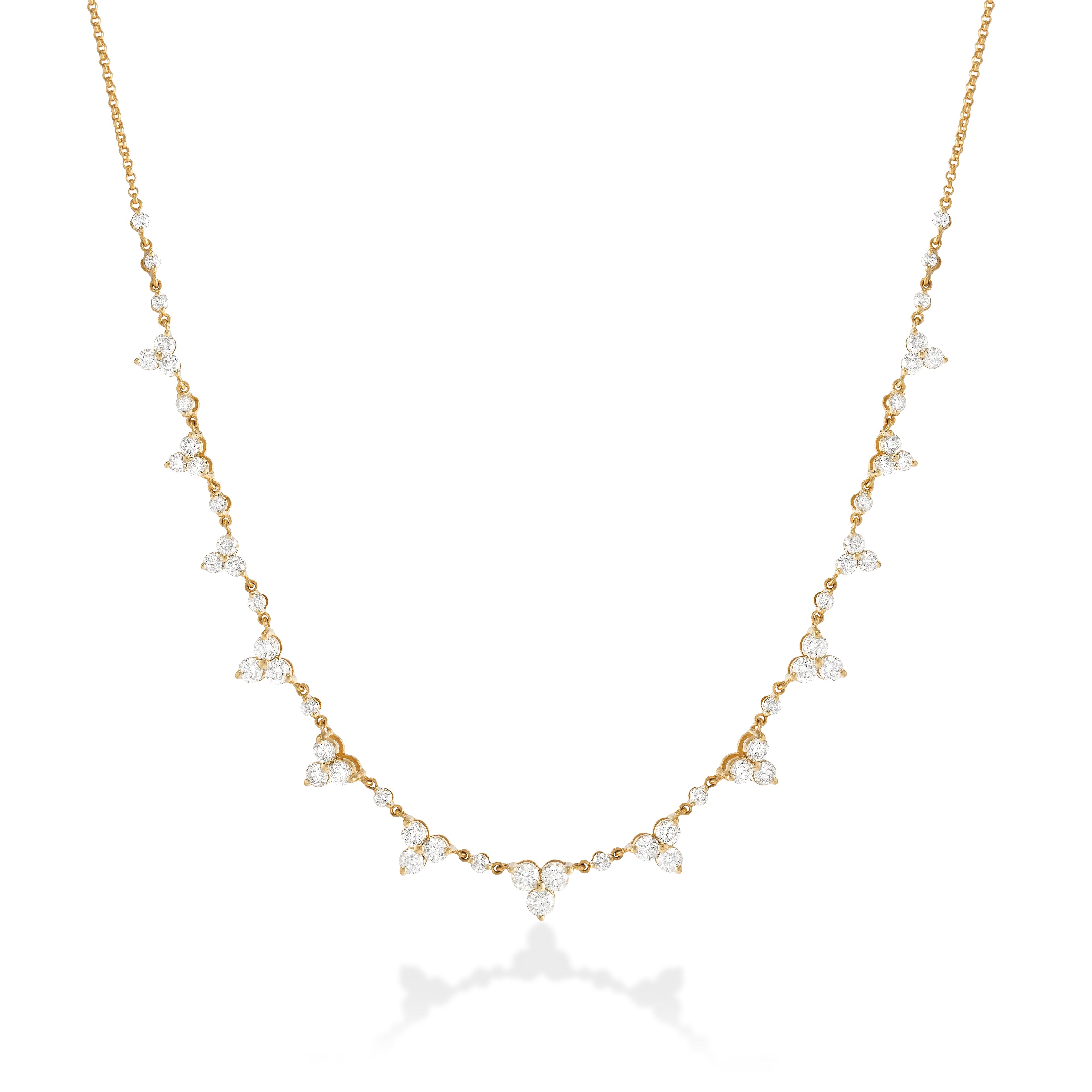 Colar em Ouro Amarelo com Diamantes