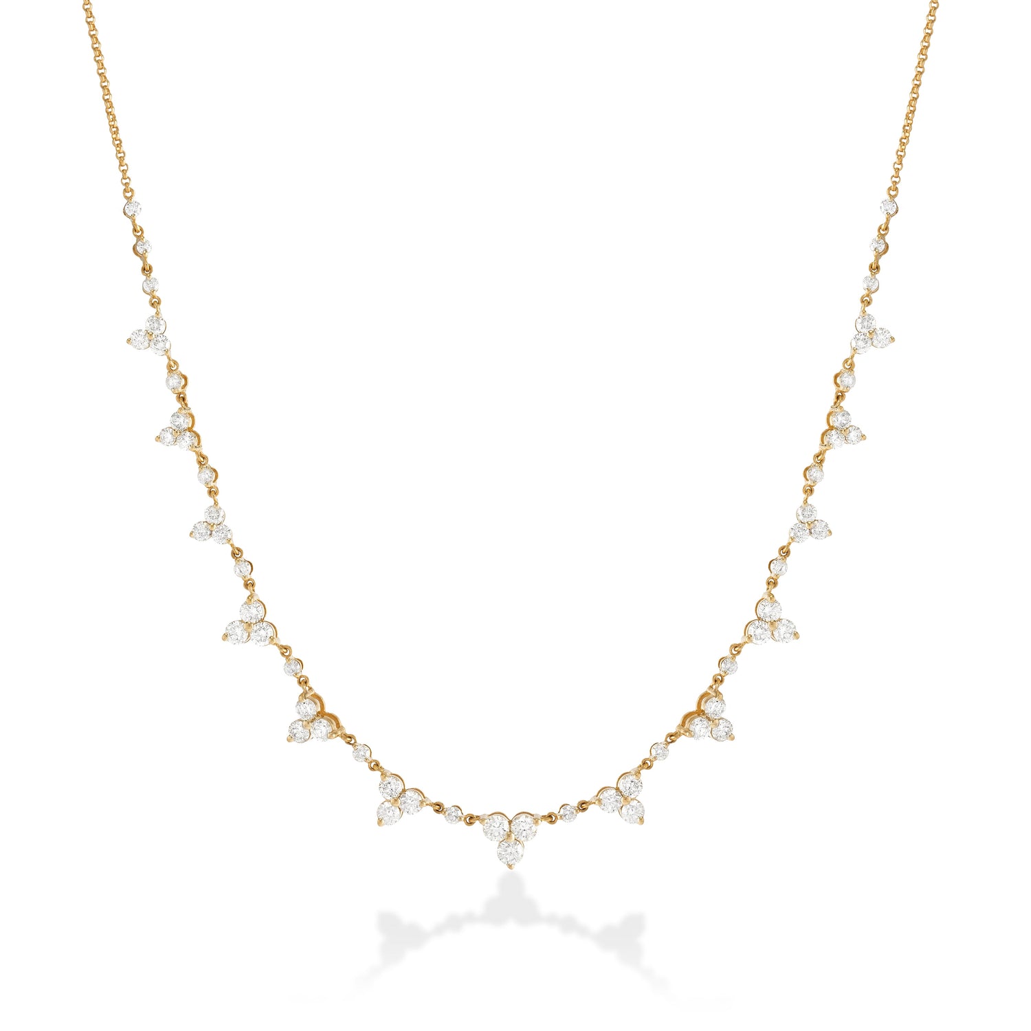 Colar em Ouro Amarelo com Diamantes