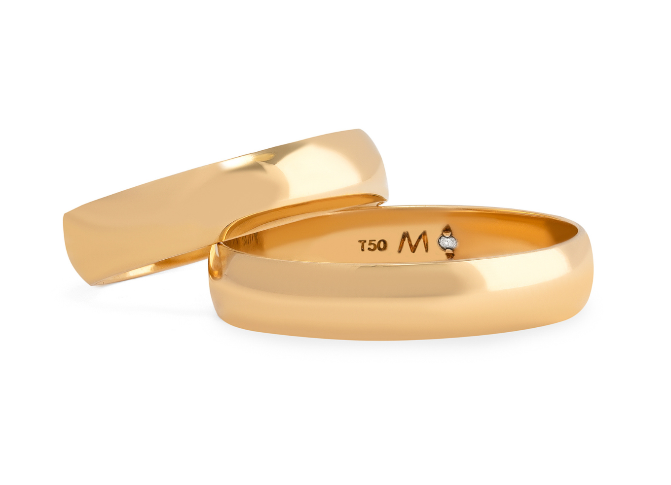 Aliança Infinity Love Gold