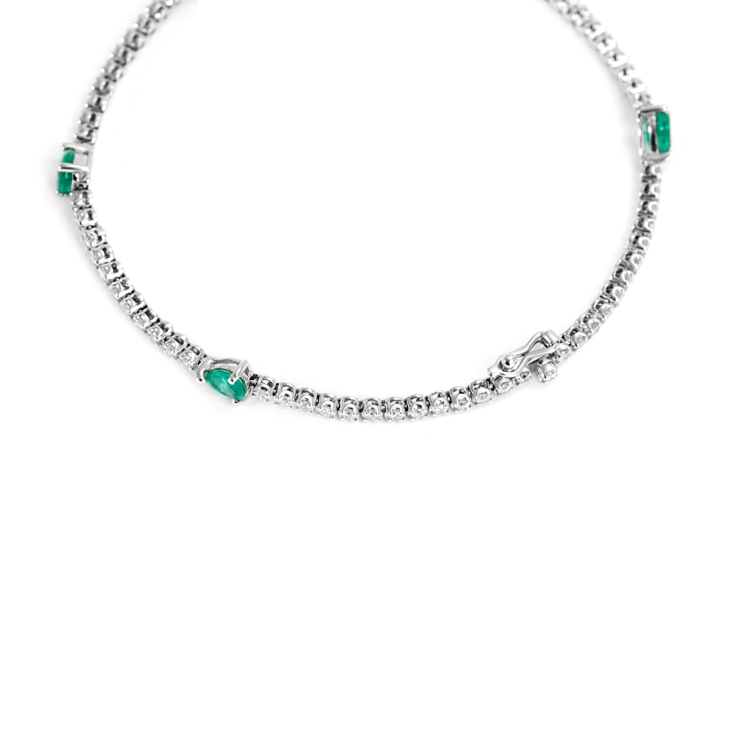 Pulseira Esmeraldas com Diamantes