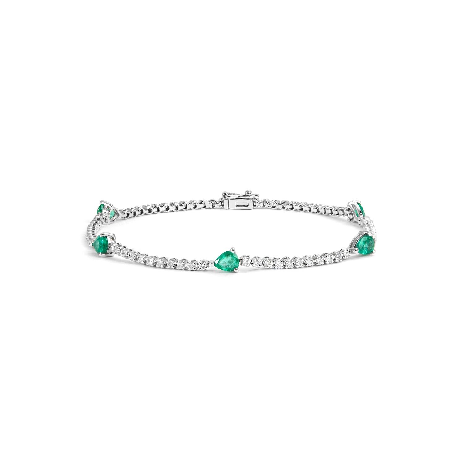 Pulseira Esmeraldas com Diamantes