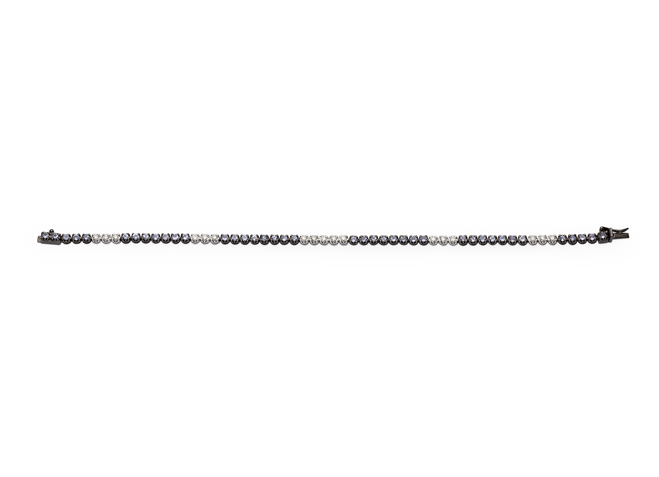 Pulseira Riviera de Iolitas e Diamantes
