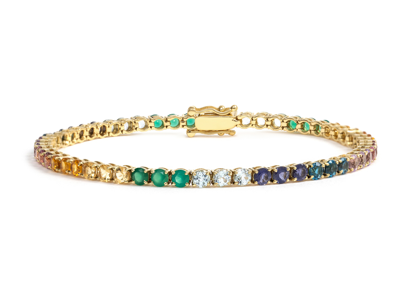 Pulseira Riviera Pedras Coloridas