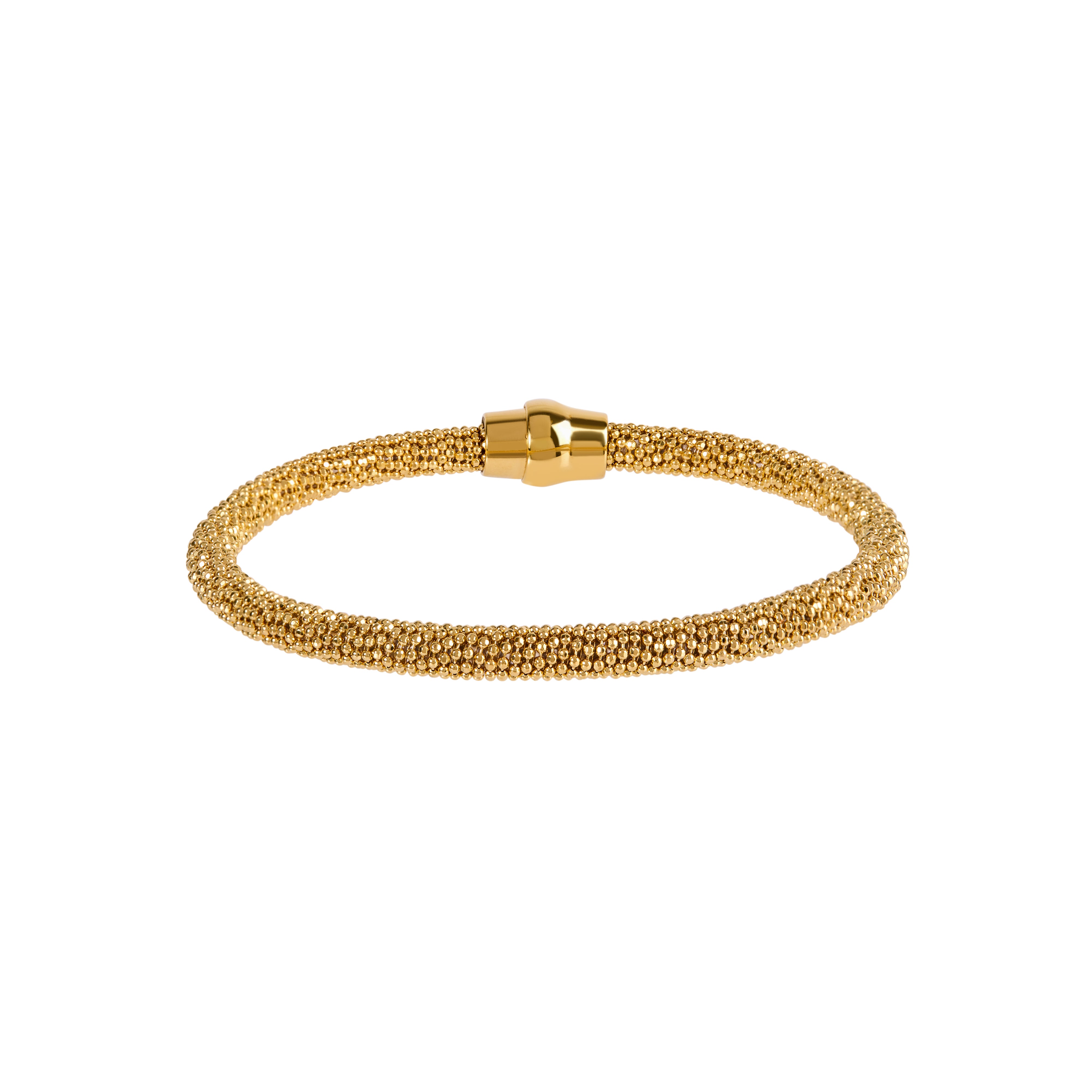 Pulseira Diamantada Prata com Banho de Ouro Amarelo