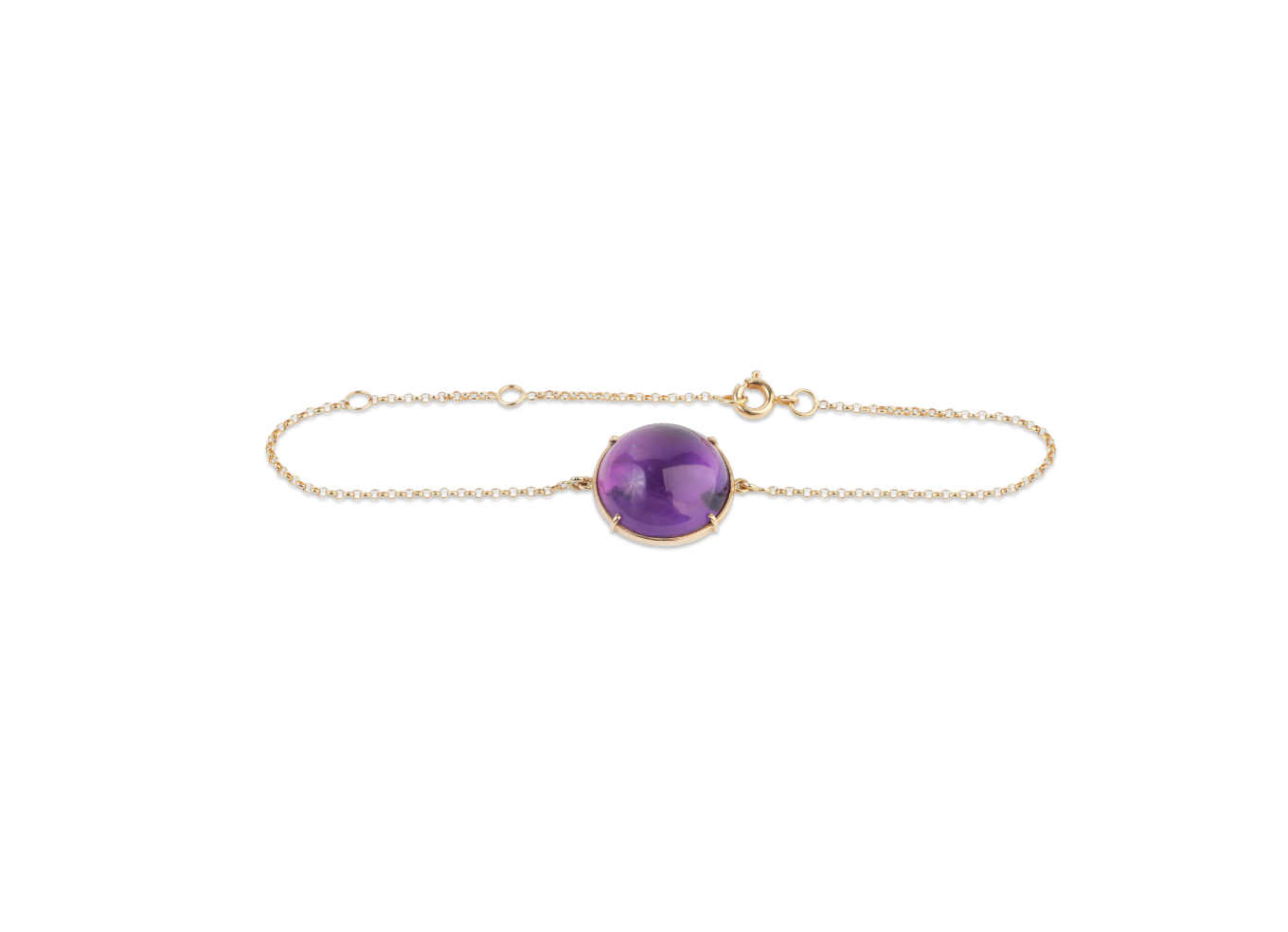 Pulseira Ametista Cabochon