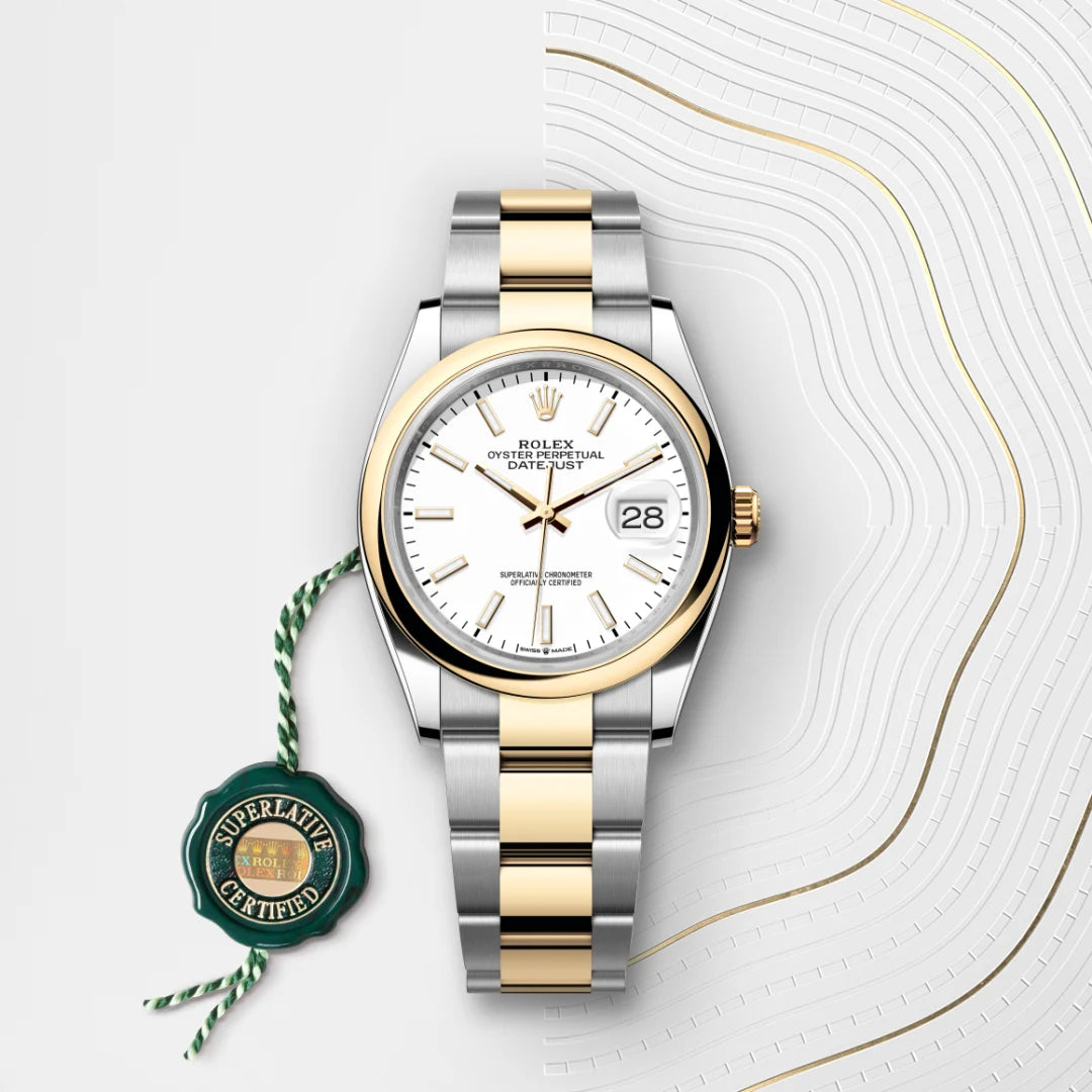 Rolex Datejust 36 Oyster, 36 mm, aço Oystersteel e ouro amarelo M126203-0020 - imagem 3