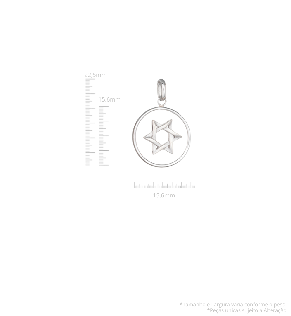 Pingente Estrela de Davi