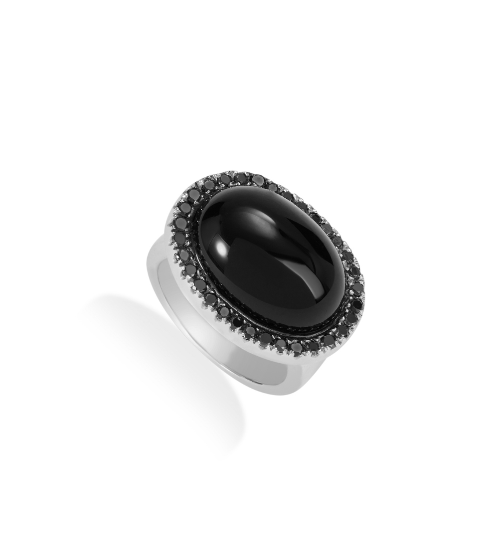 Anel Onix Preto
