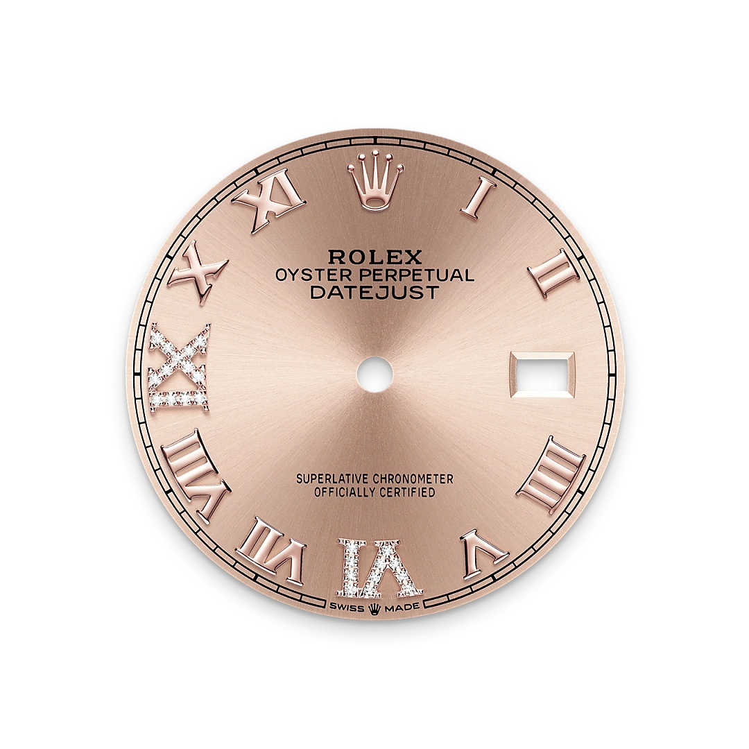 rolex Datejust em Rolesor Everose – combinação de aço Oystersteel e ouro Everose, M126281RBR-0016 - Montecristo