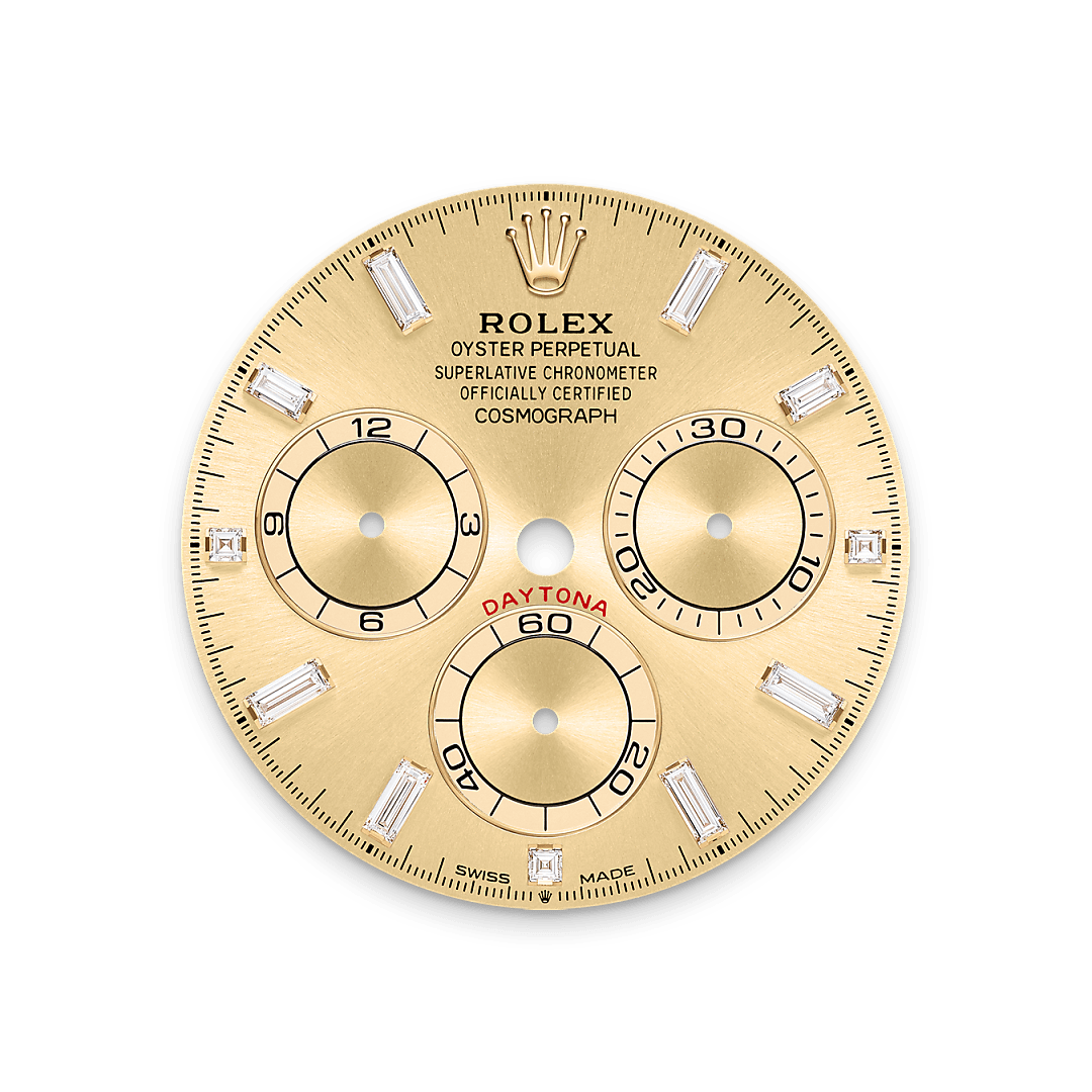 rolex Cosmograph Daytona em Ouro amarelo 18 quilates com asas cravejadas de diamantes, M126598TBR-0001 - Montecristo